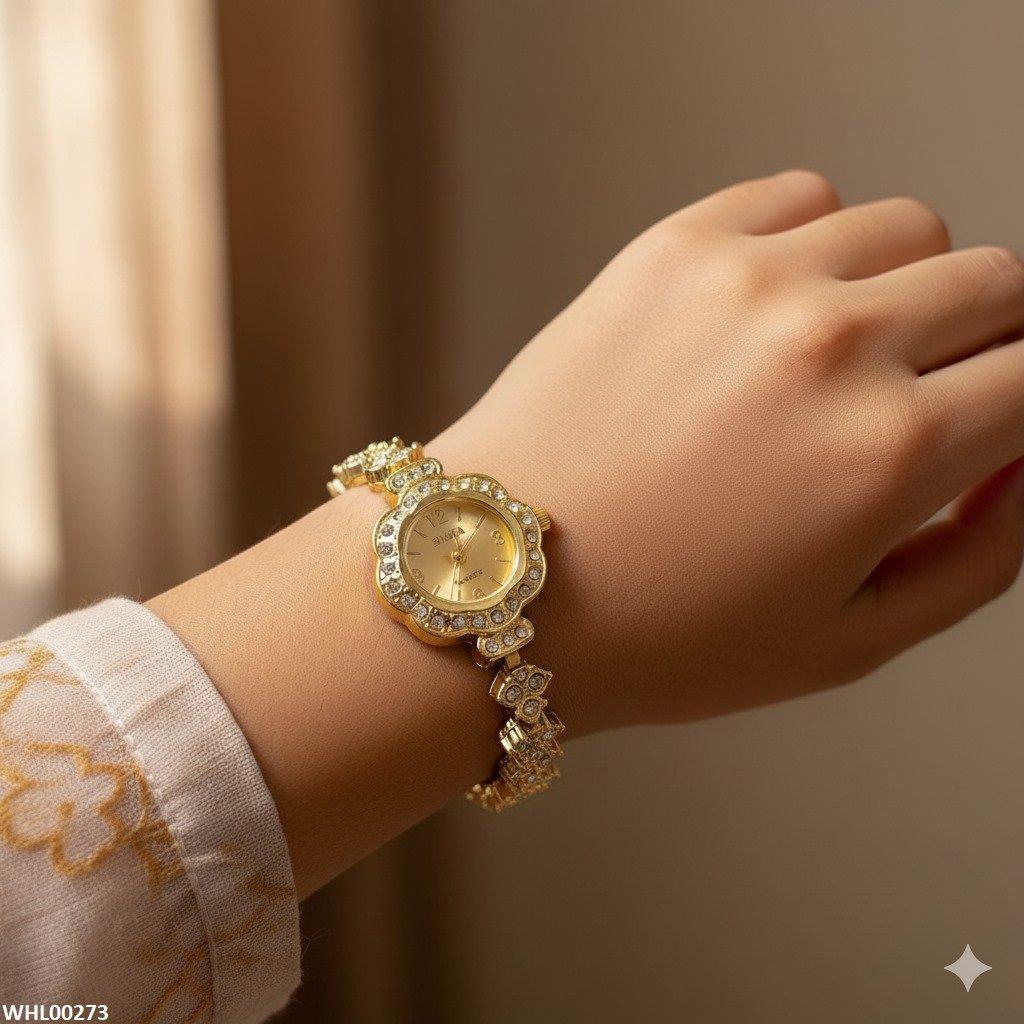 WHL00273 ZWA Flower-Shaped Bezel Watch - WHL