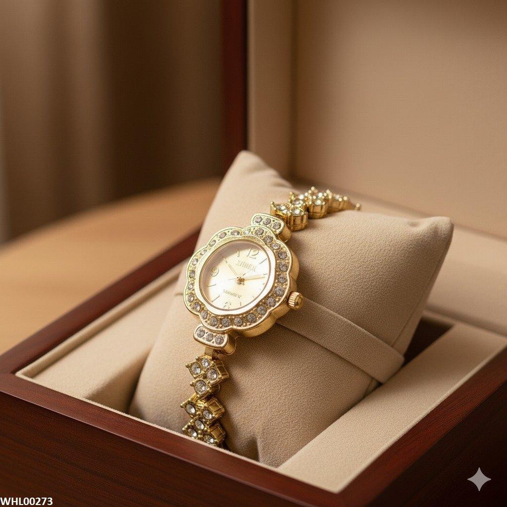WHL00273 ZWA Flower-Shaped Bezel Watch - WHL