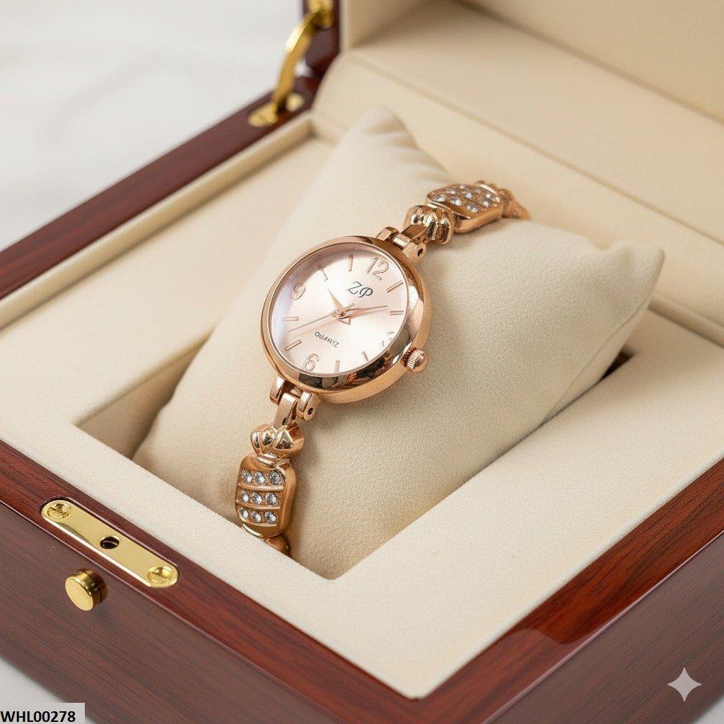 WHL00278 ZWA Round Link Bracelet Watch - WHL