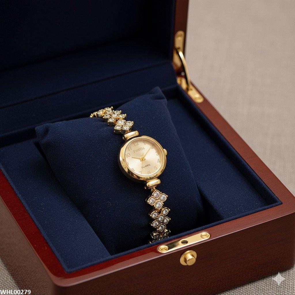 WHL00279 ZWA Round Dazzling Link Watch - WHL