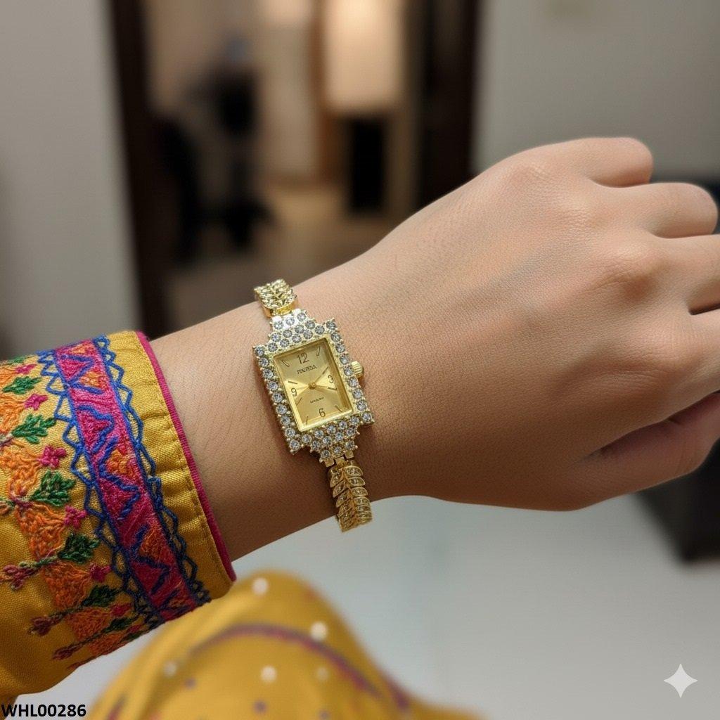 WHL00286 ZWA Rectangle Marquise Stone  Watch - WHL