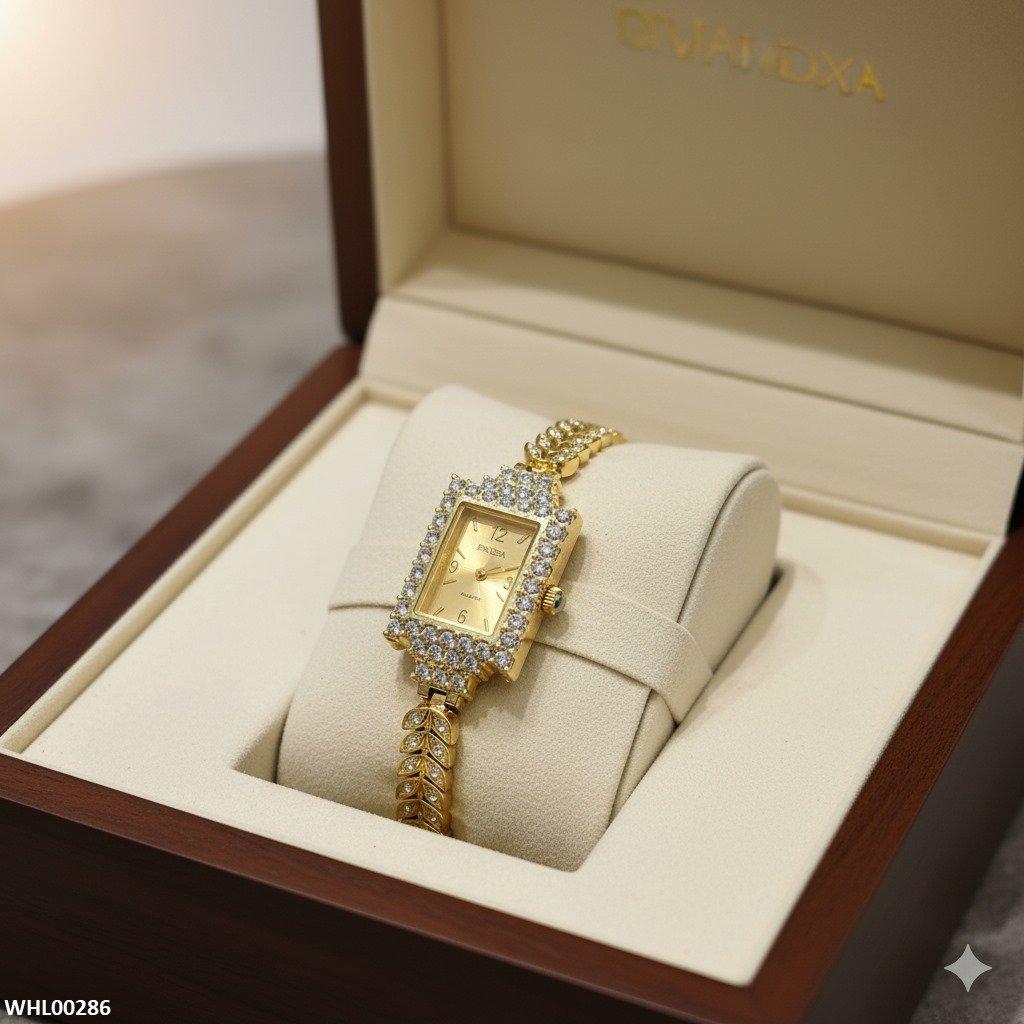 WHL00286 ZWA Rectangle Marquise Stone  Watch - WHL