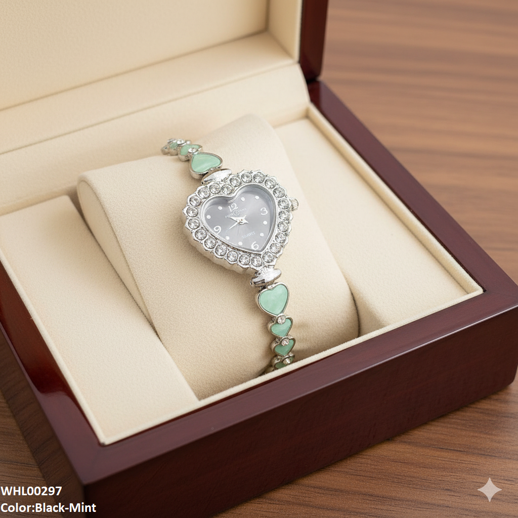 WHL00297 ZWA Heart Stone Watch Adjustable - WHL
