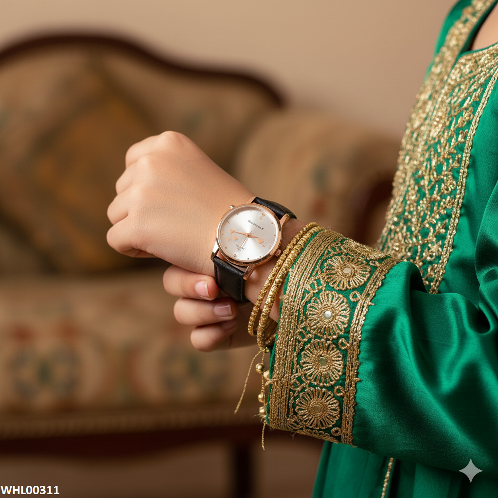 WHL00311 ZWA Round Heart Dial Watch - WHL