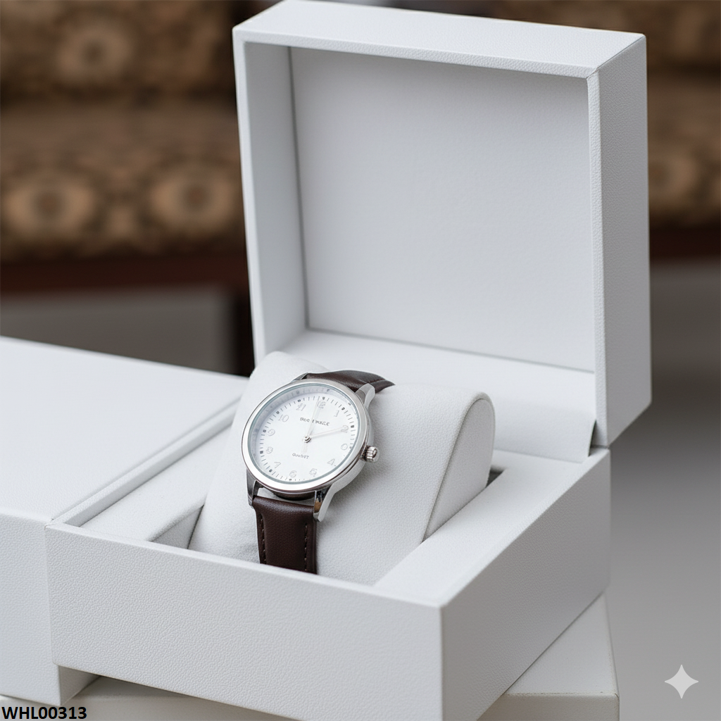 WHL00313 ZWA Round White Dial Watch - WHL