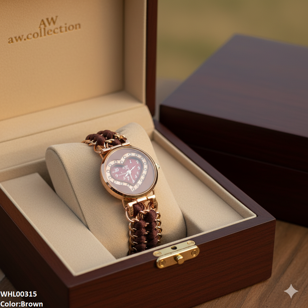 WHL00315 ZWA Heart Dial Adjustable Braclete Watch - WHL
