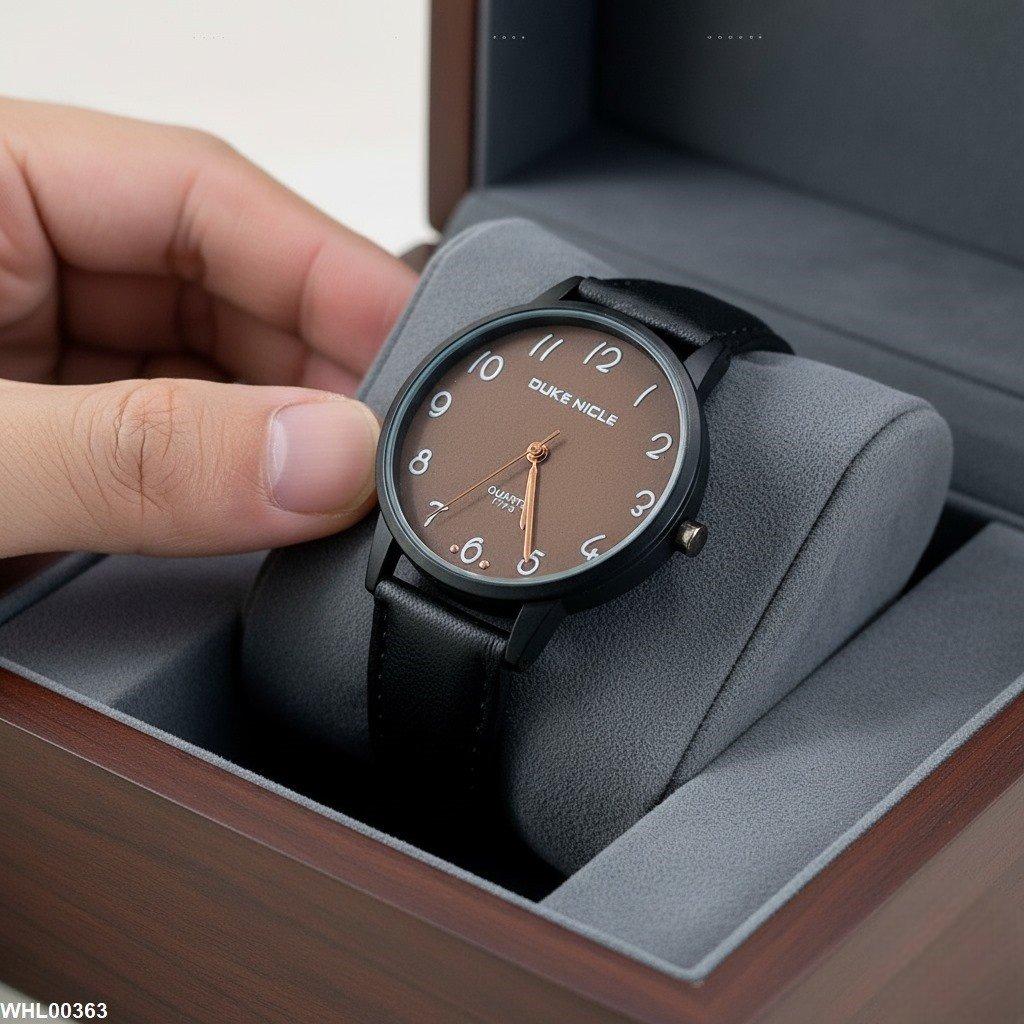 WHL00363 ZWA Round Brown Dial Unisex Watch - WHL