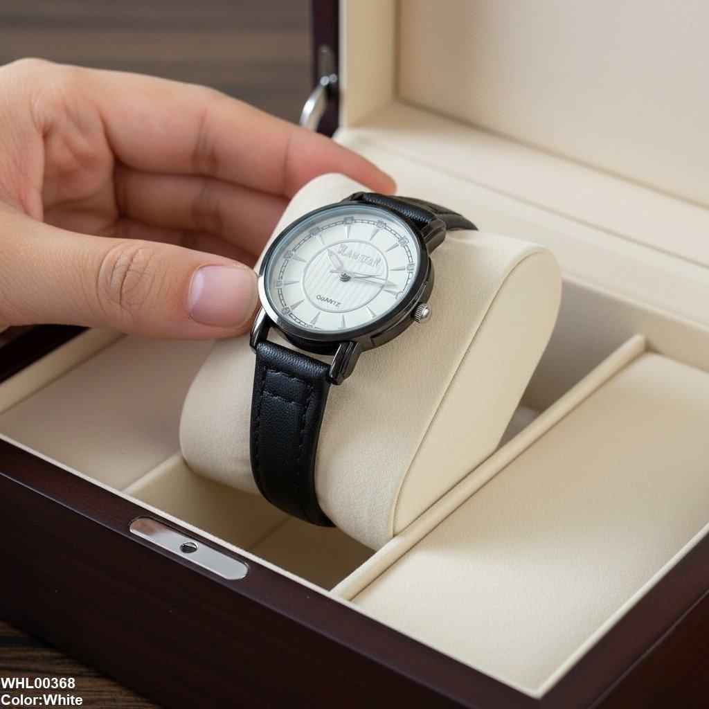 WHL00368 IWA Round Black Bezel Dial Unisex Watch - WHL