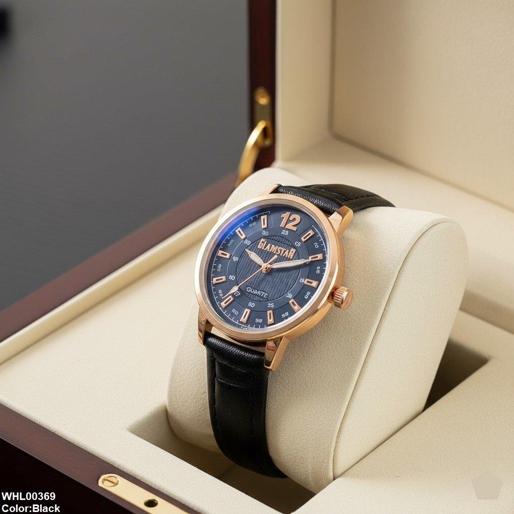 WHL00369 IWA Round Luxe Leather Unisex Watch - WHL