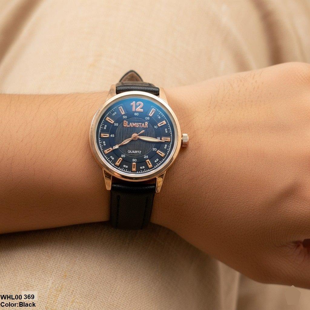 WHL00369 IWA Round Luxe Leather Unisex Watch - WHL