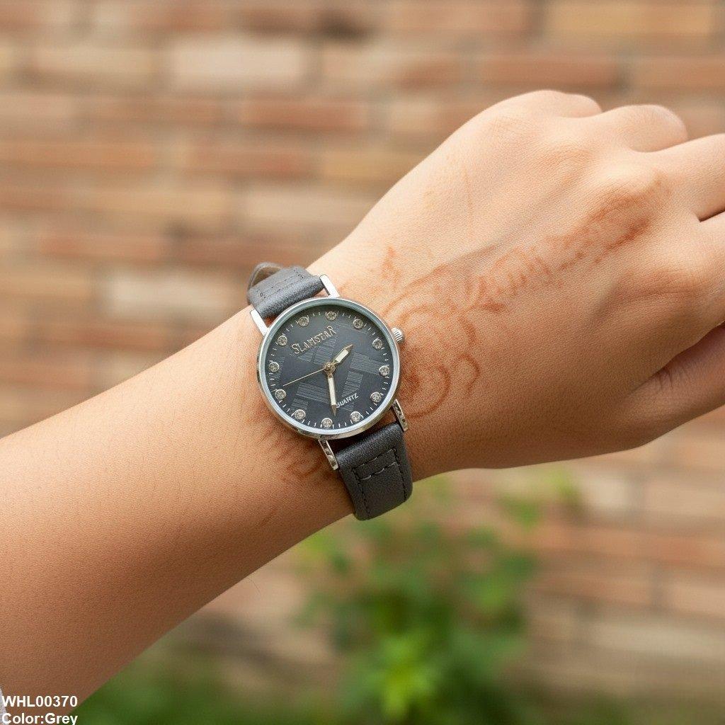 WHL00370 IWA Round Stone Dial Unisex Watch - WHL