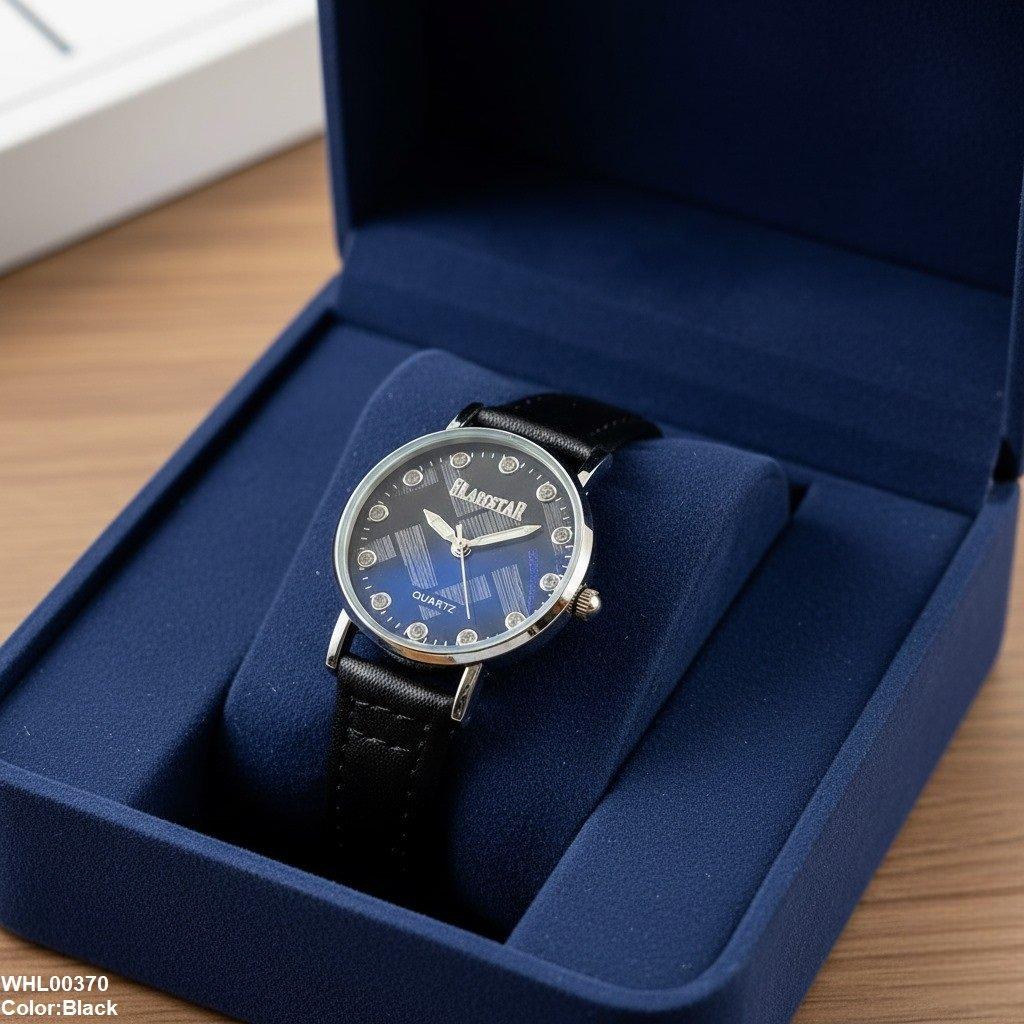 WHL00370 IWA Round Stone Dial Unisex Watch - WHL