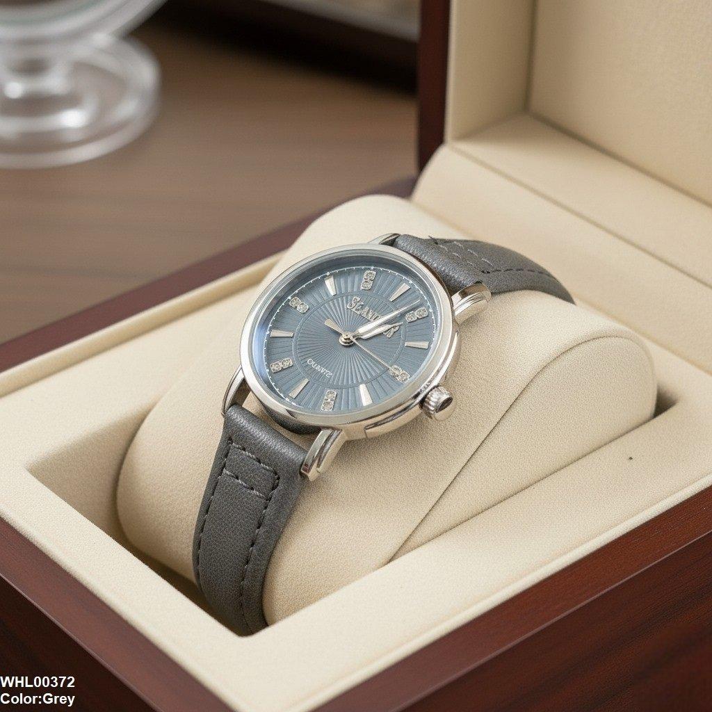 WHL00372 IWA Round Double Stone Dial Unisex Watch - WHL