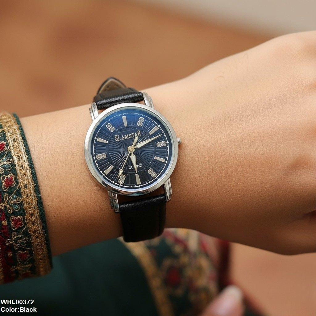 WHL00372 IWA Round Double Stone Dial Unisex Watch - WHL