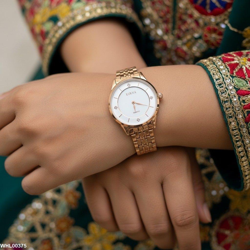 WHL00375 IWA Round Stone Dial Wommen's Watch - WHL