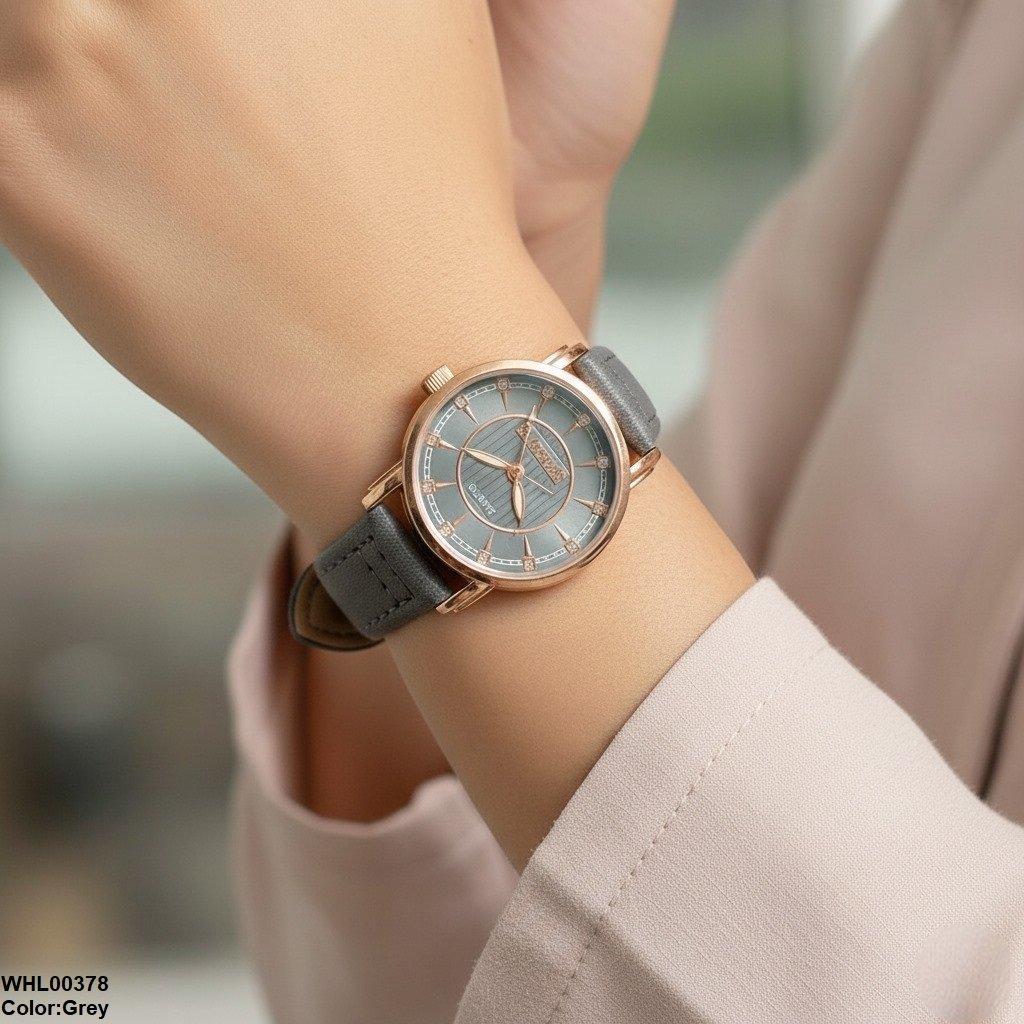 WHL00378 IWA Round Stone Dial Women's Watch - WHL