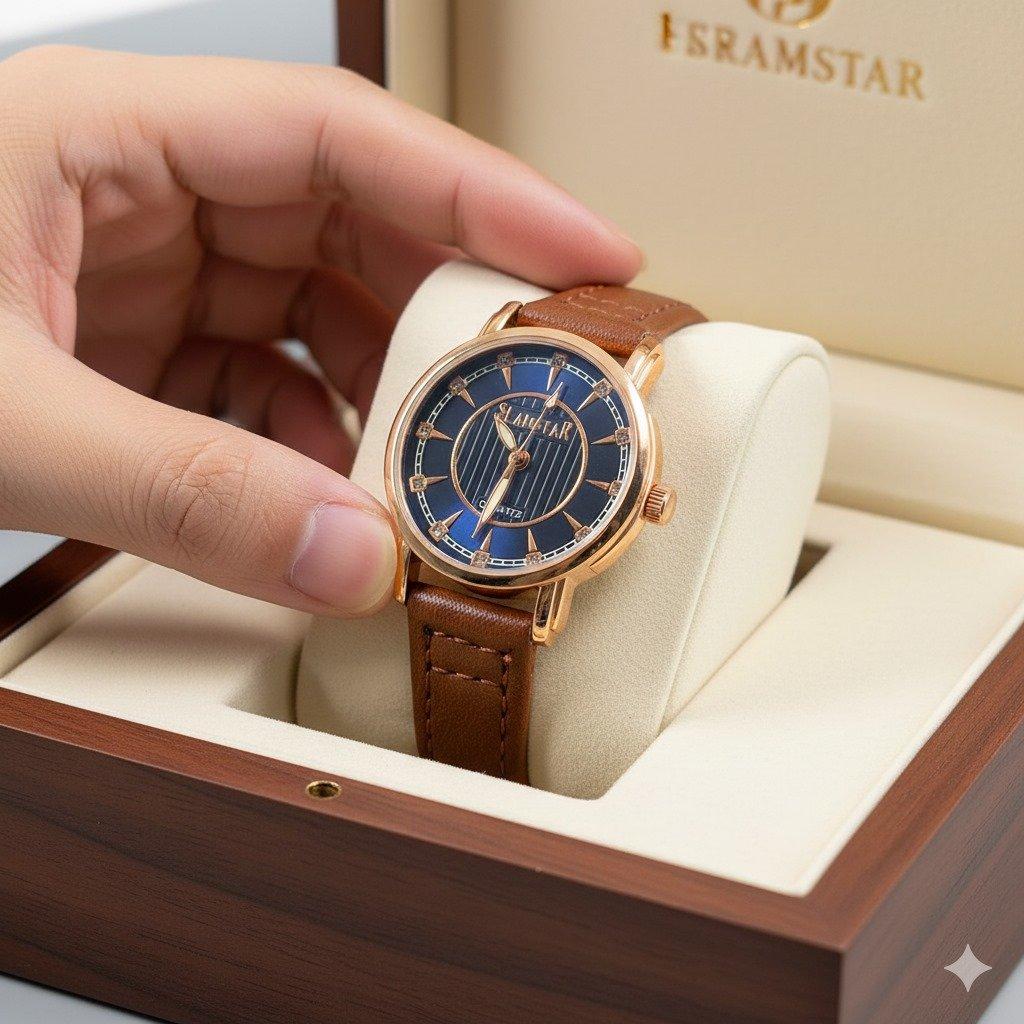 WHL00378 IWA Round Stone Dial Women's Watch - WHL