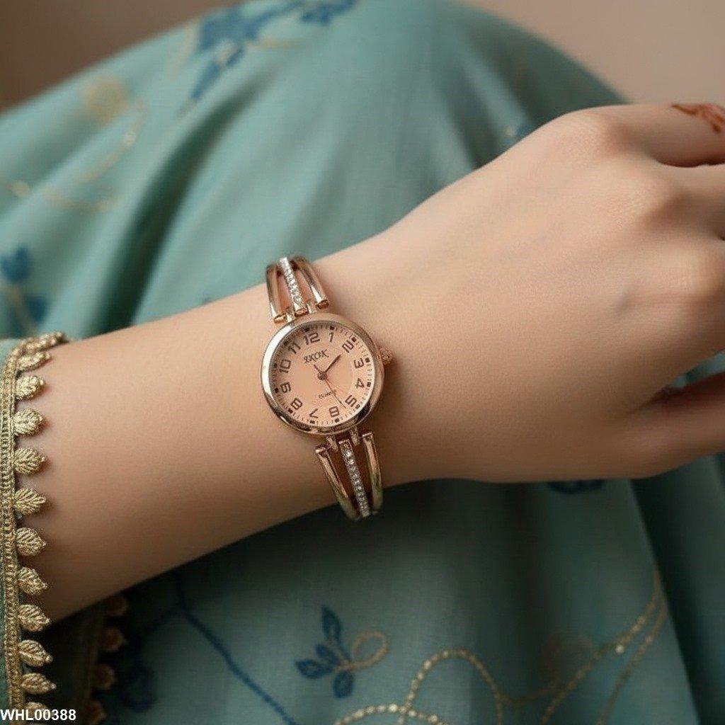 WHL00388 IWA Round Analog Dial Link Chain Women's Watch - WHL