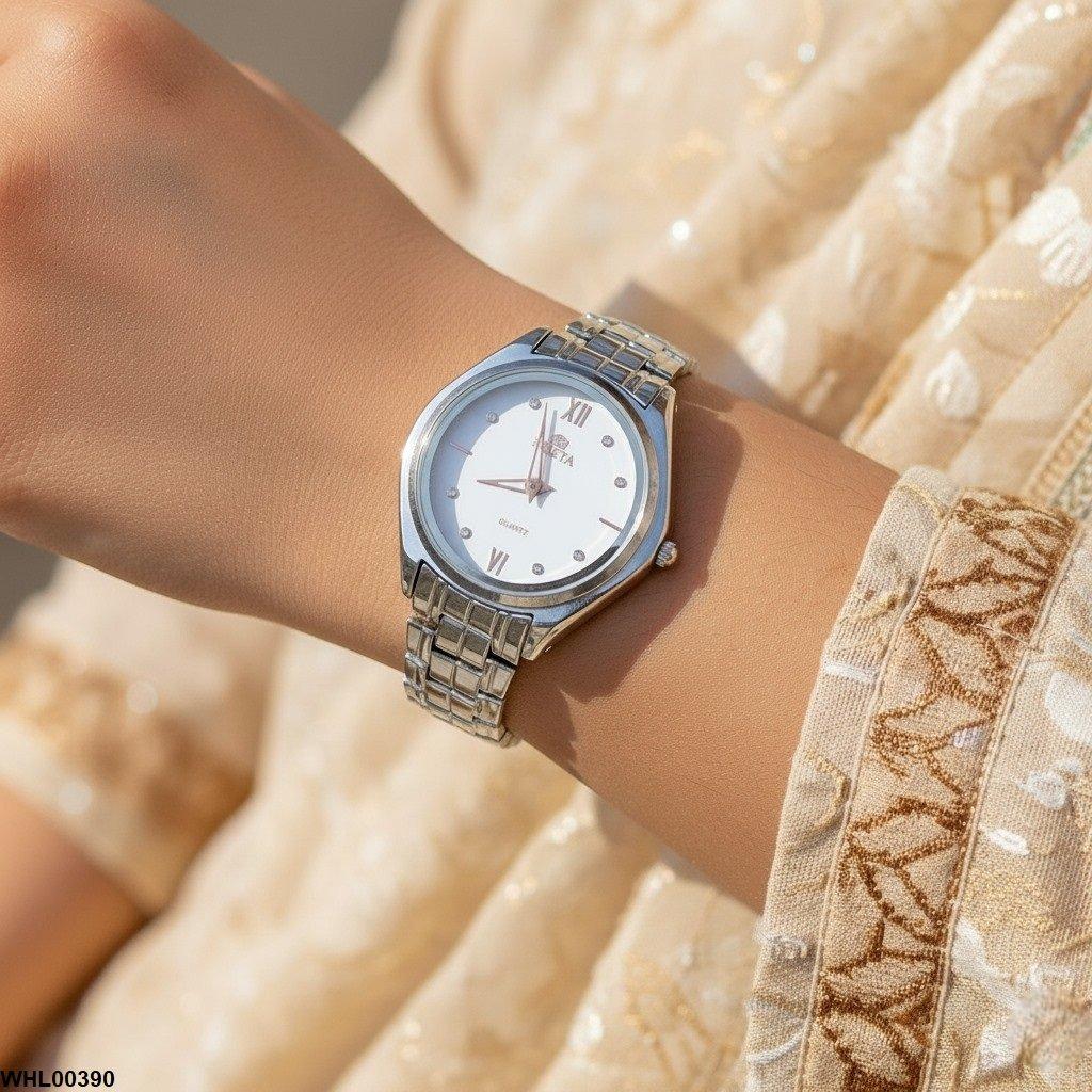 WHL00390 IWA Stylish Round Bezel Dial Women's Watch - WHL