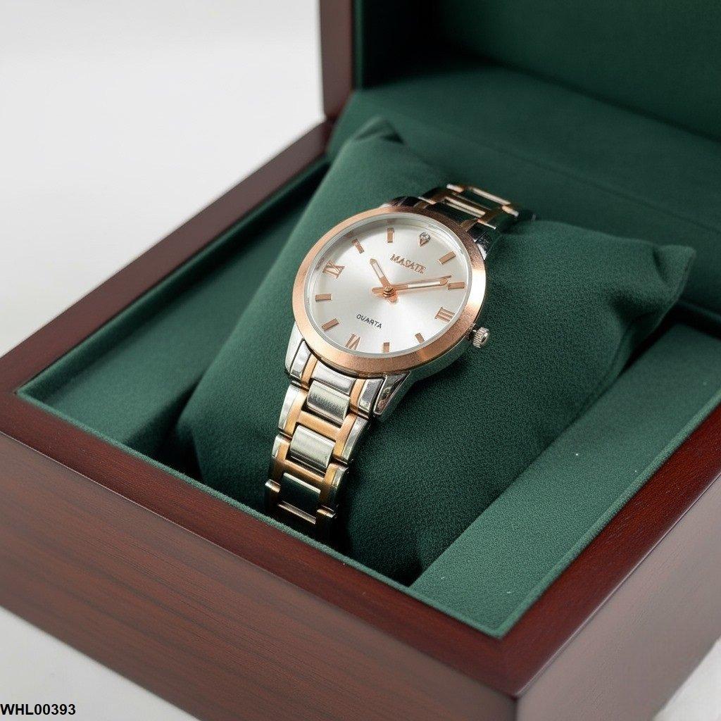 WHL00393 IWA Round Bezel Dial Linked Chain Women's Watch - WHL