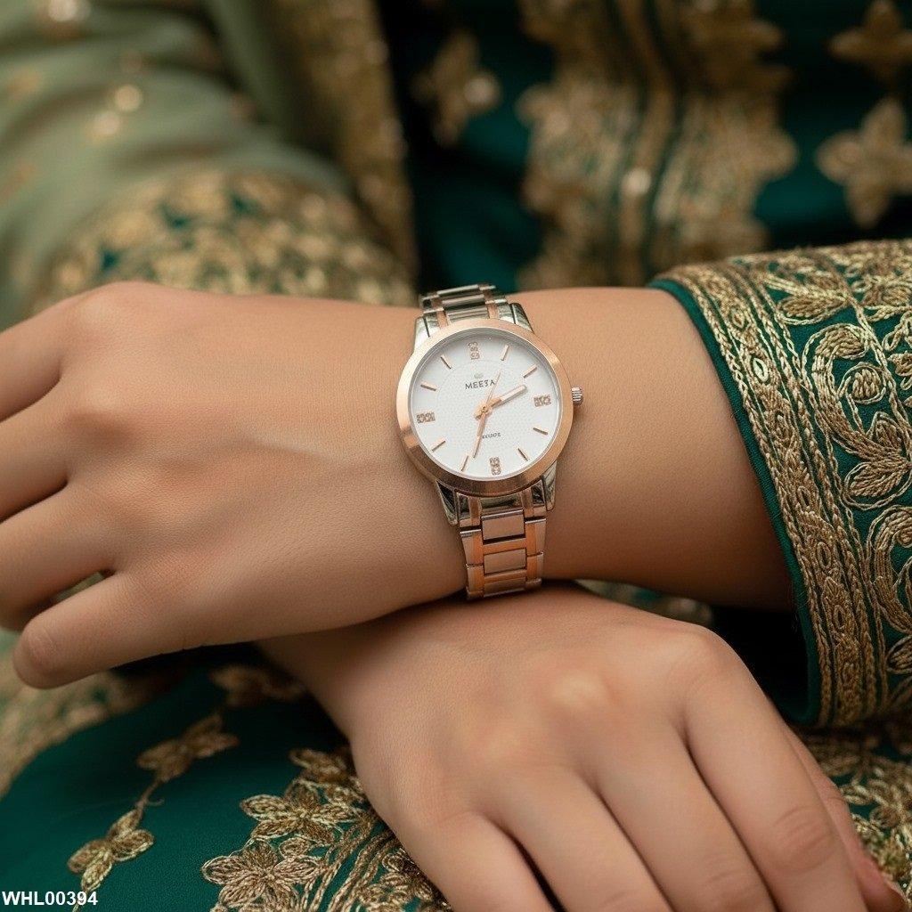 WHL00394 IWA Round Link Chain Women's Watch - WHL