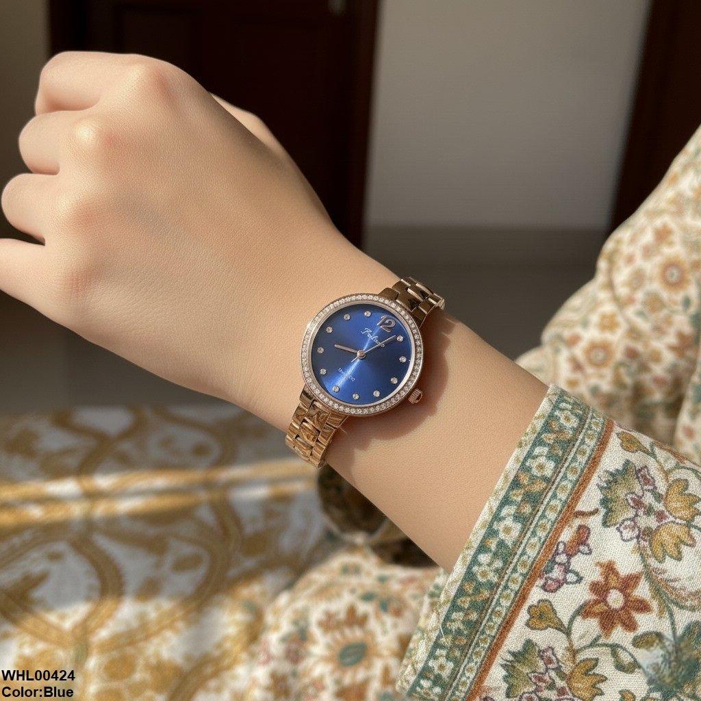 WHL00424 IWA Round Stone Dial Women's Watch - WHL