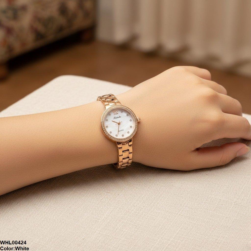 WHL00424 IWA Round Stone Dial Women's Watch - WHL