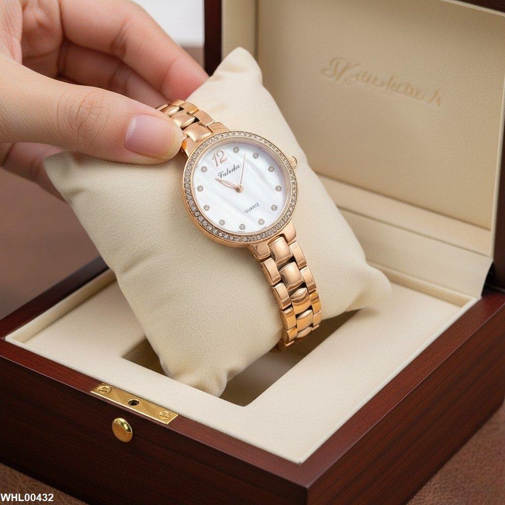 WHL00432  IWA Rhinestone Bezel Dial Women's Watch - WHL