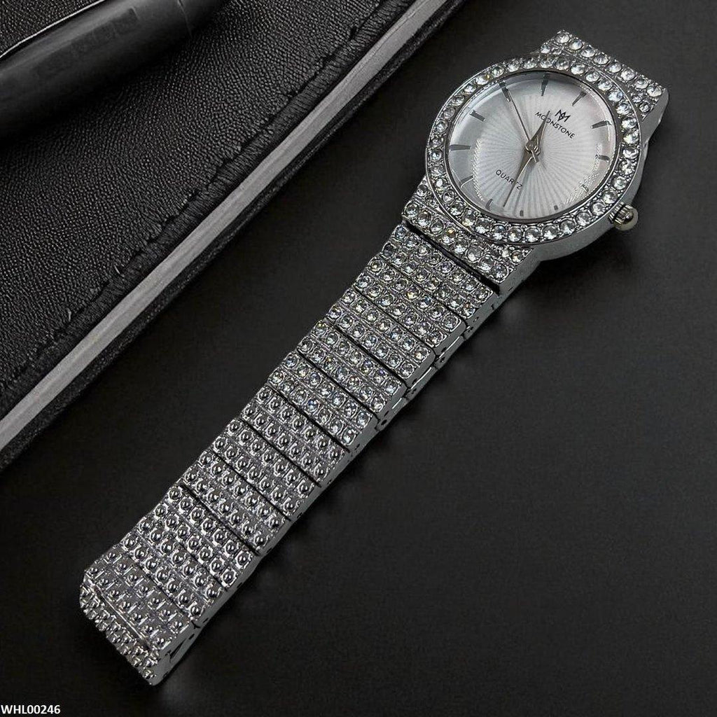 WHL00246 BWS Round Stone Quartz Watch - WHL