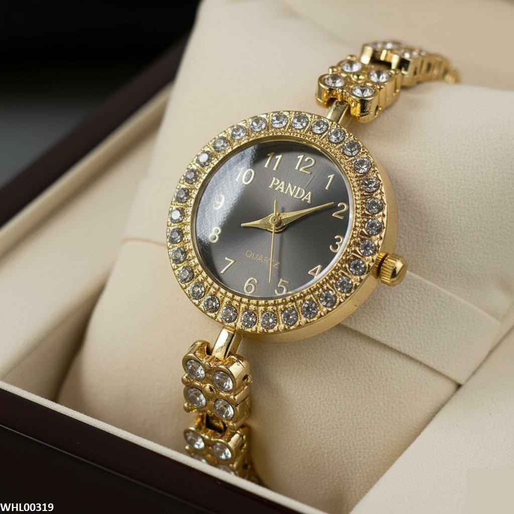 WHL00319 ZWA Rhinestone studded Watch - WHL