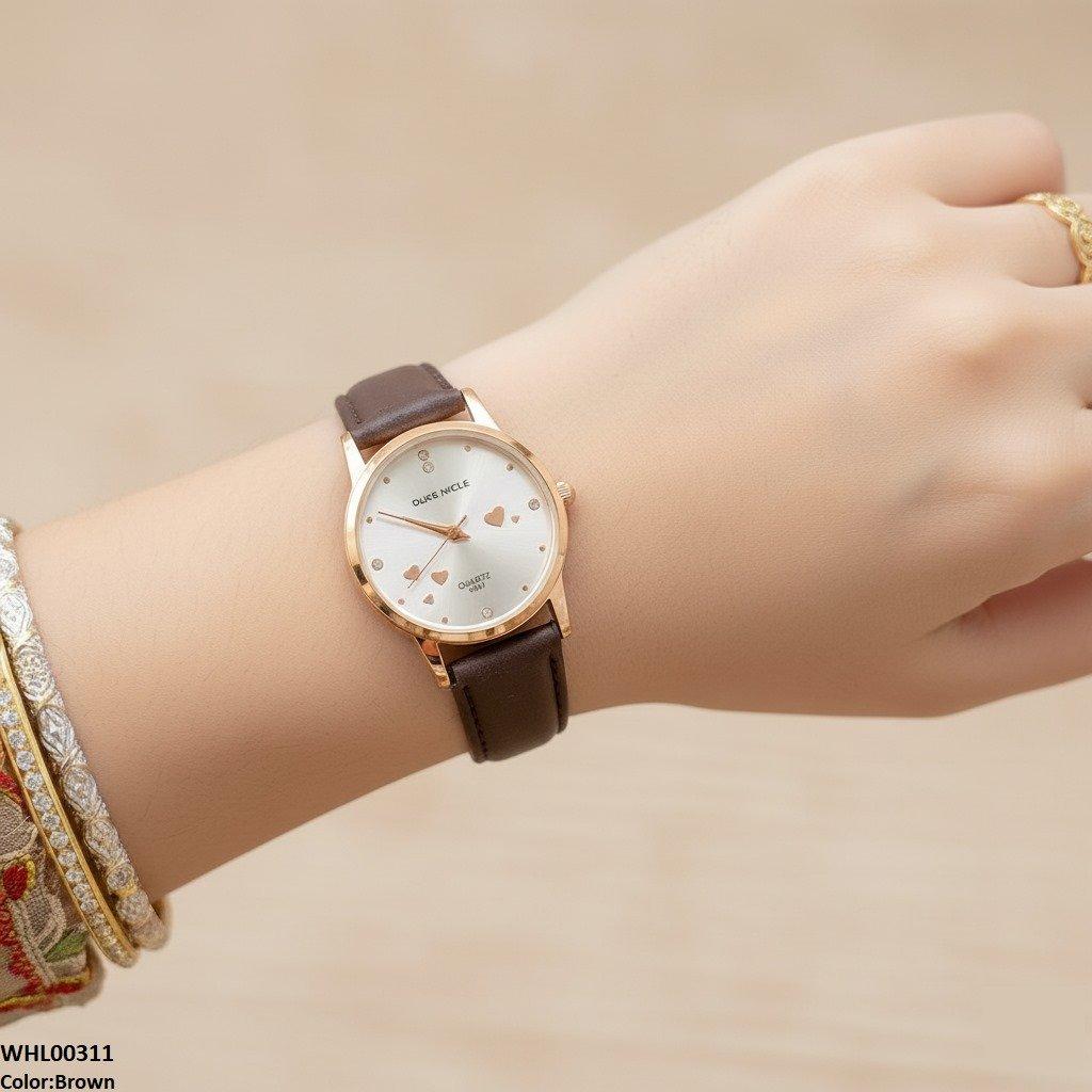WHL00311 ZWA Round Heart Dial Watch - WHL