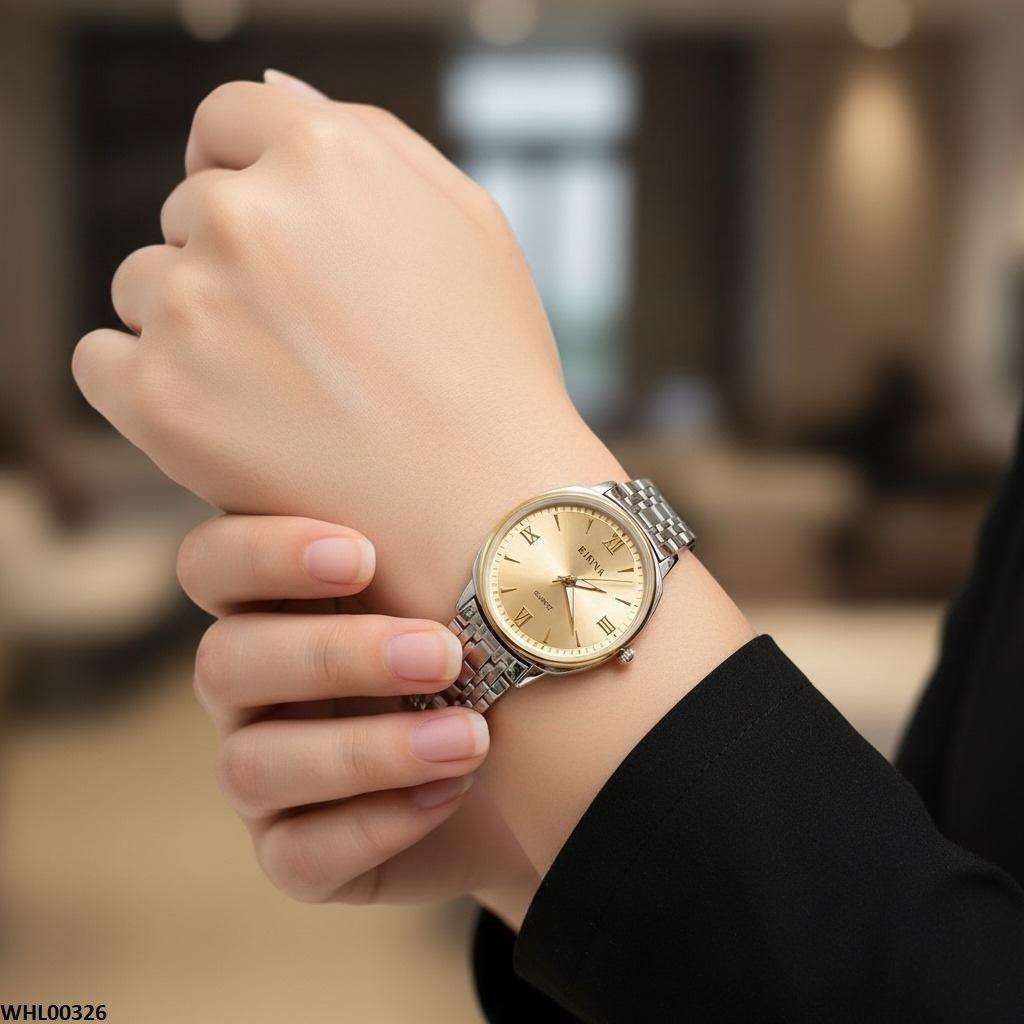 WHL00326 IWA Round Bezel Chain Watch - WHL