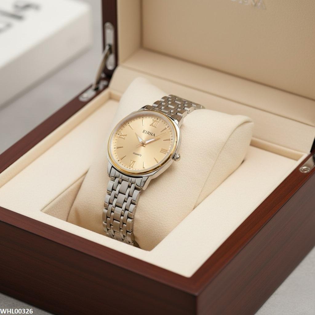 WHL00326 IWA Round Bezel Chain Watch - WHL