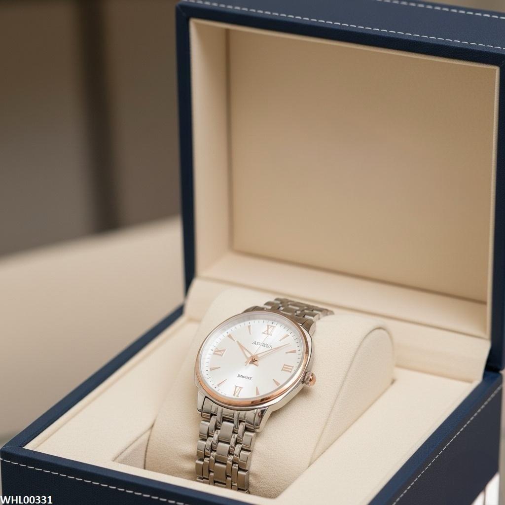 WHL00331 IWA Round Bazel Link Chain Watch - WHL