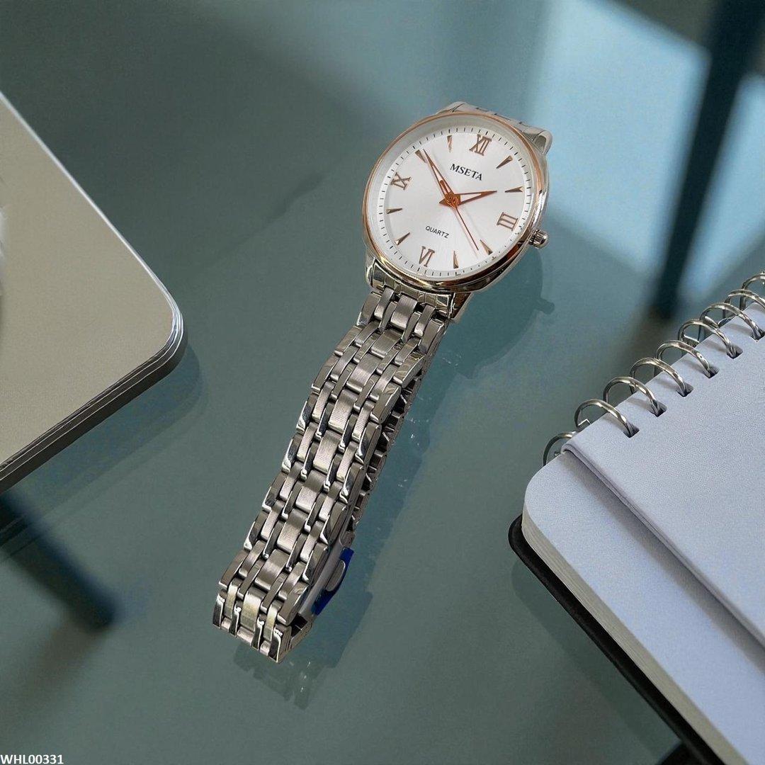 WHL00331 IWA Round Bazel Link Chain Watch - WHL