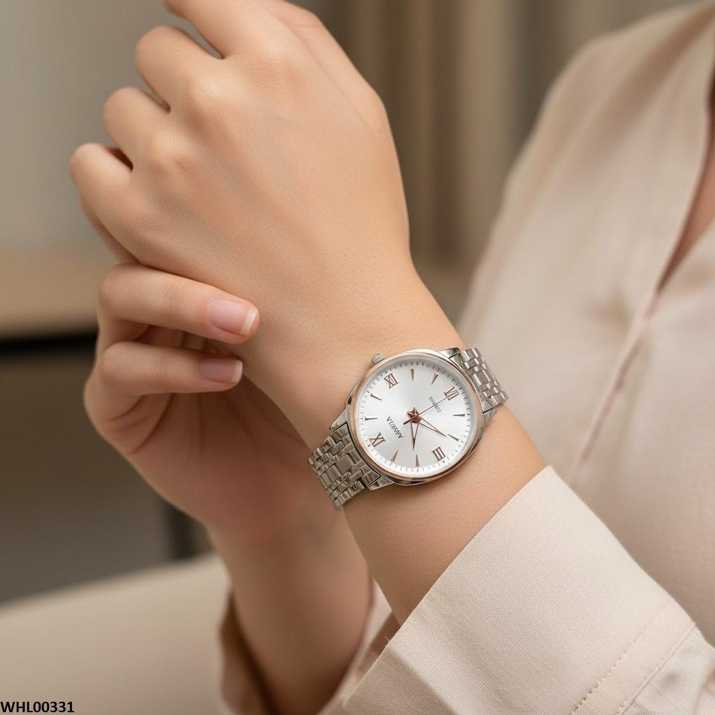 WHL00331 IWA Round Bazel Link Chain Watch - WHL