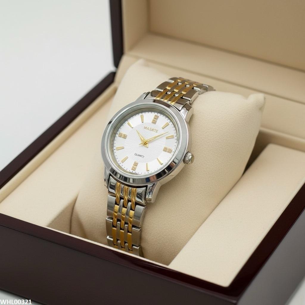 WHL00321 IWA Round Bezel Chain Watch - WHL