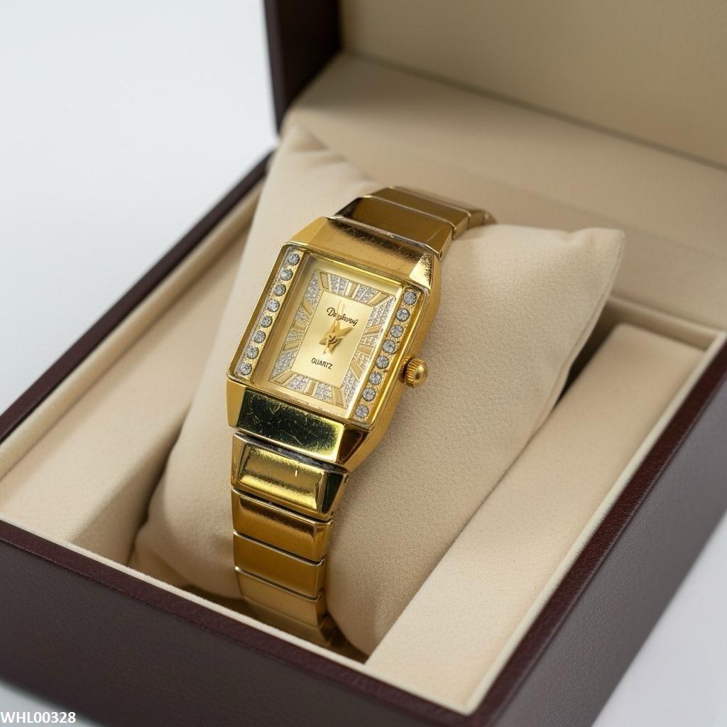 WHL00328 IWA Rectangle Stone Dial Watch - WHL