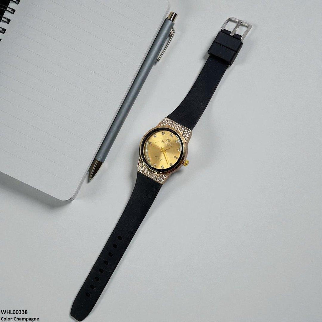 WHL00338 BWS Round Stone Dial Watch - WHL