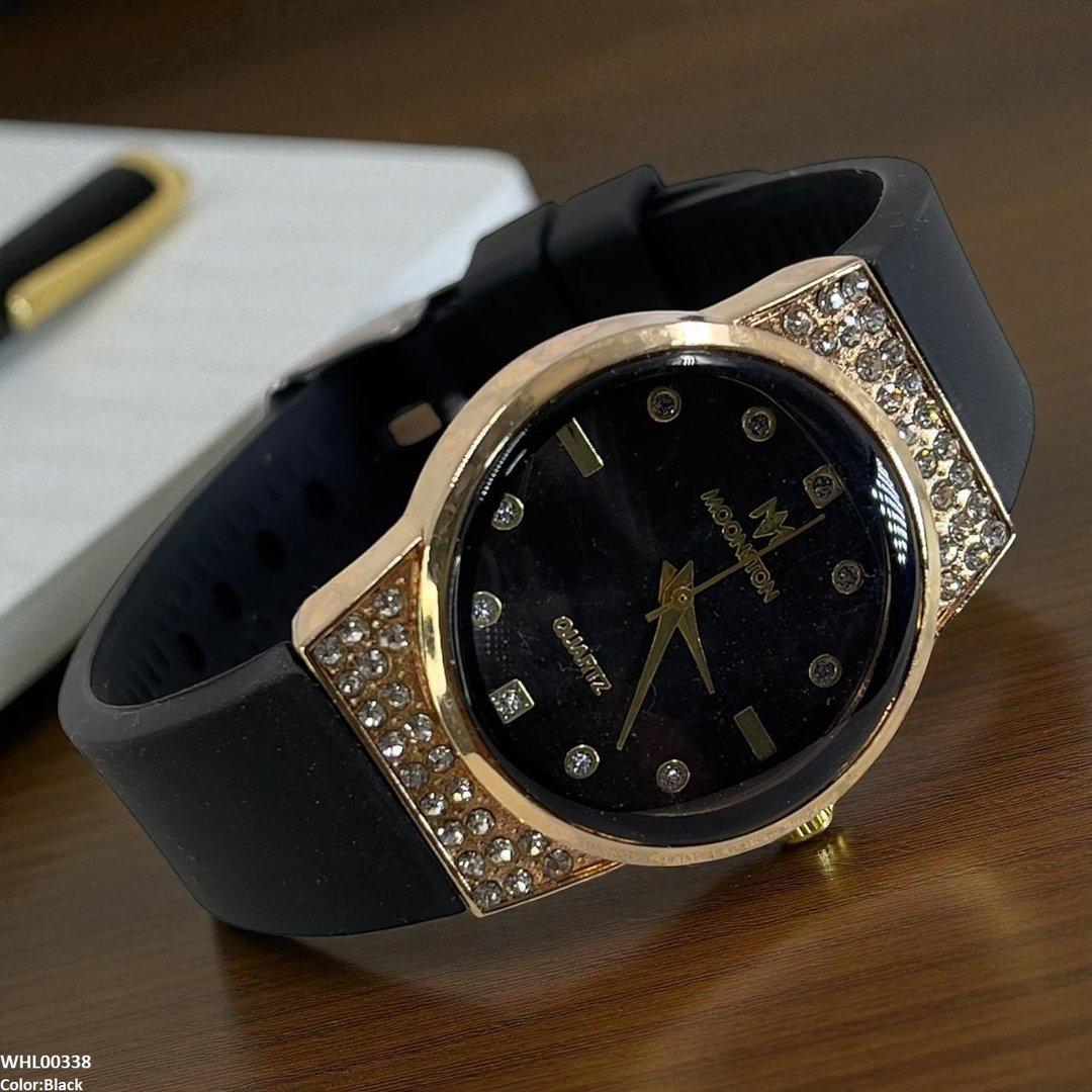 WHL00338 BWS Round Stone Dial Watch - WHL