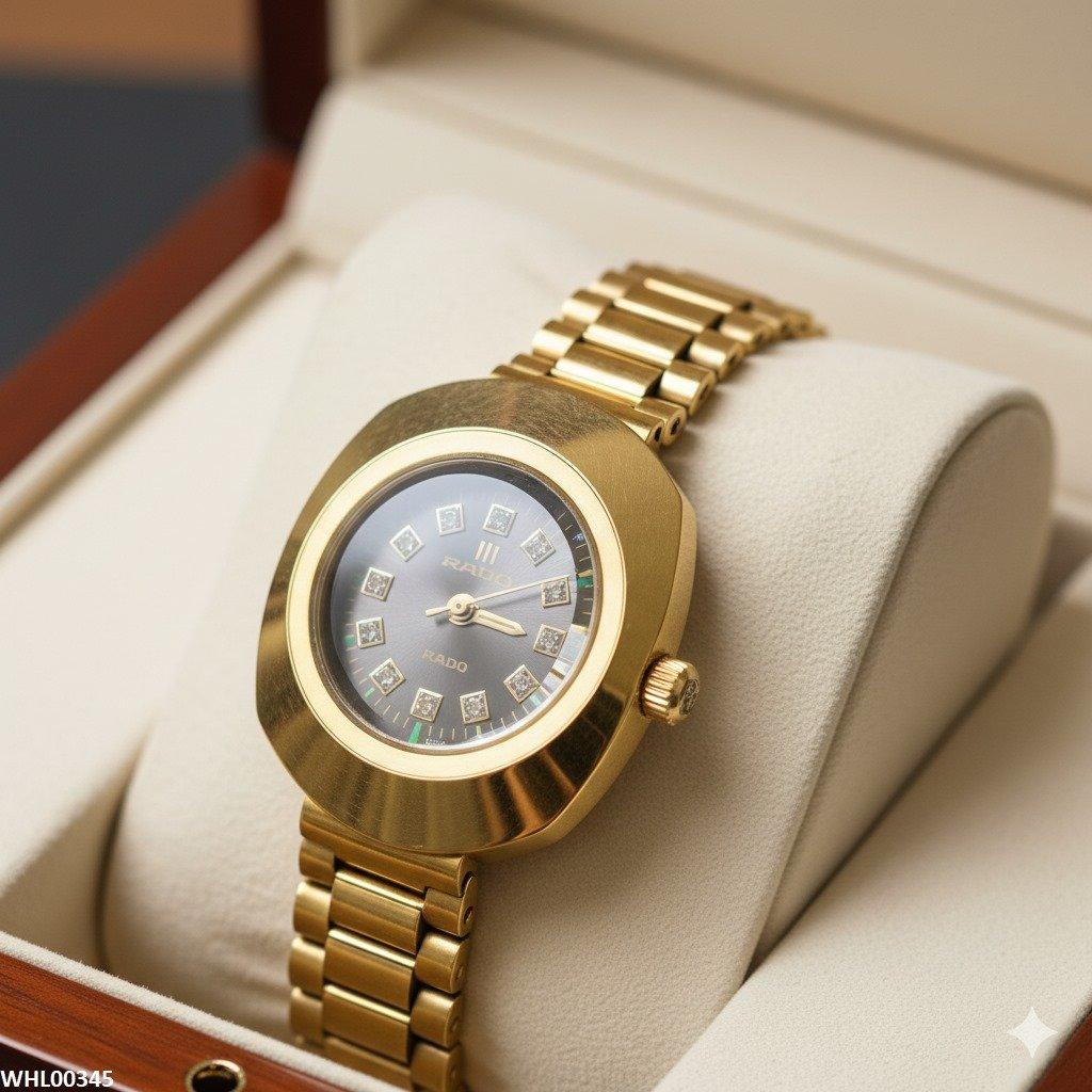 WHL00345 BWS Square Stone Dial Watch - WHL