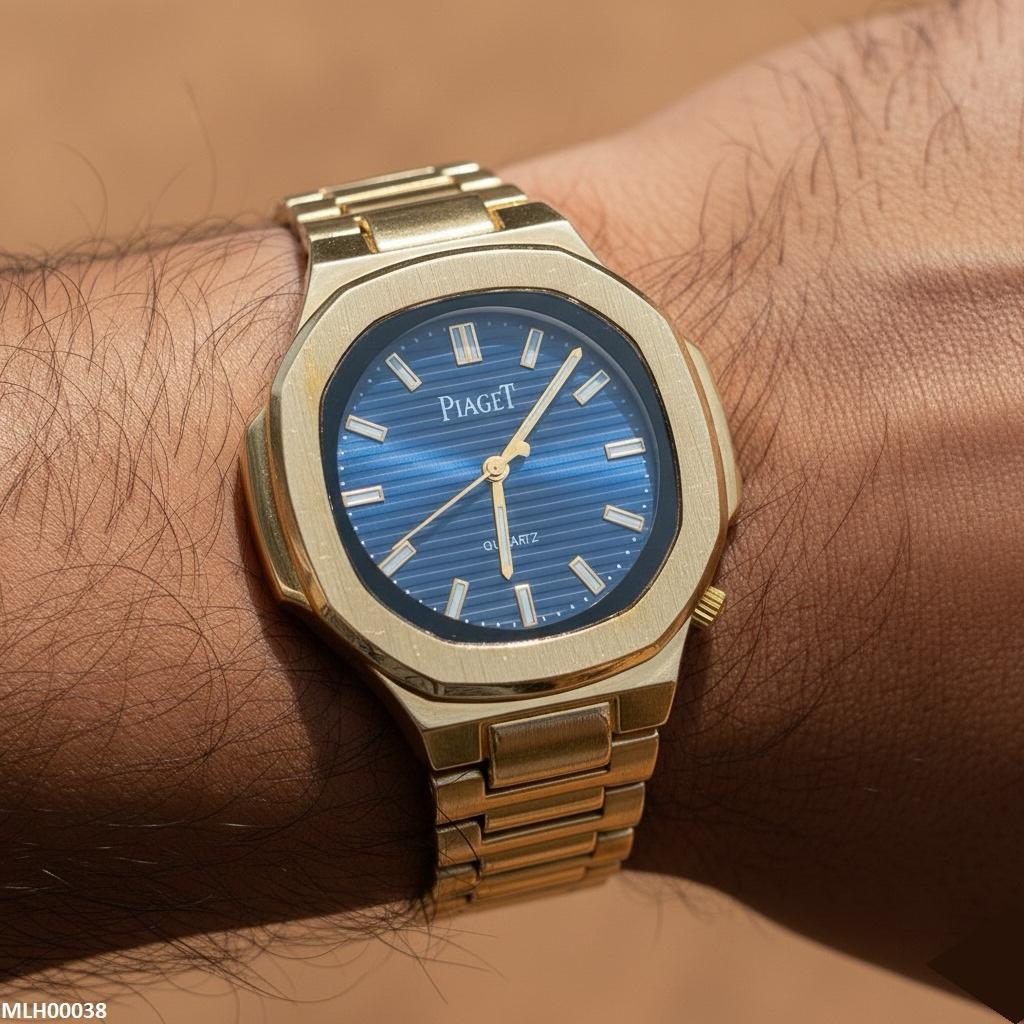 MHL00038 IWA Octagon Bluish Dial Unisex Watch - MHL