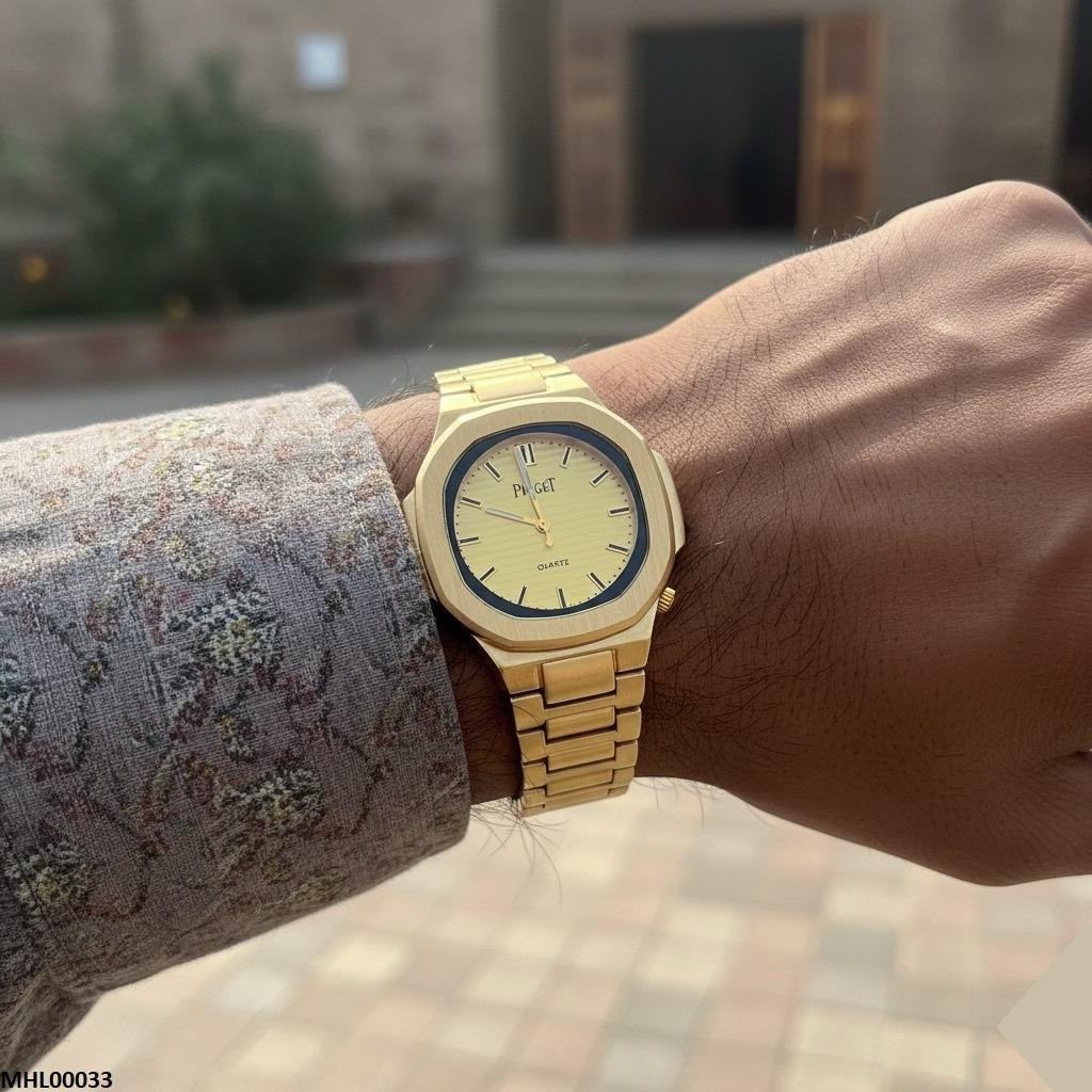 MHL00033 IWA Octagon Champagne Dial Men's Watch - MHL