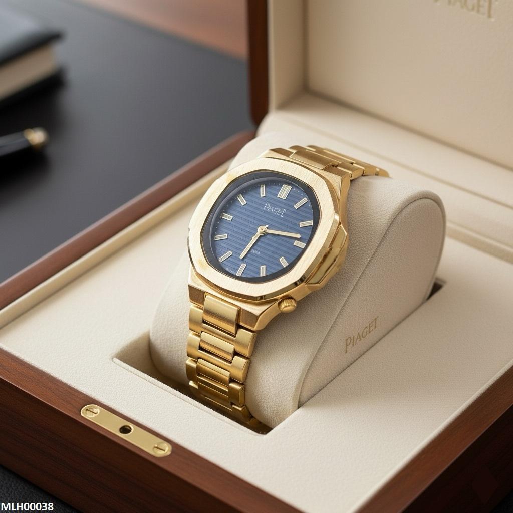 MHL00038 IWA Octagon Bluish Dial Unisex Watch - MHL