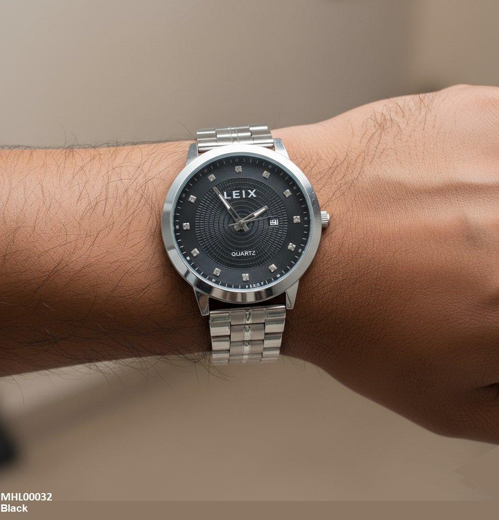 MHL00032 IWA Square Stone Round Men's Watch - MHL