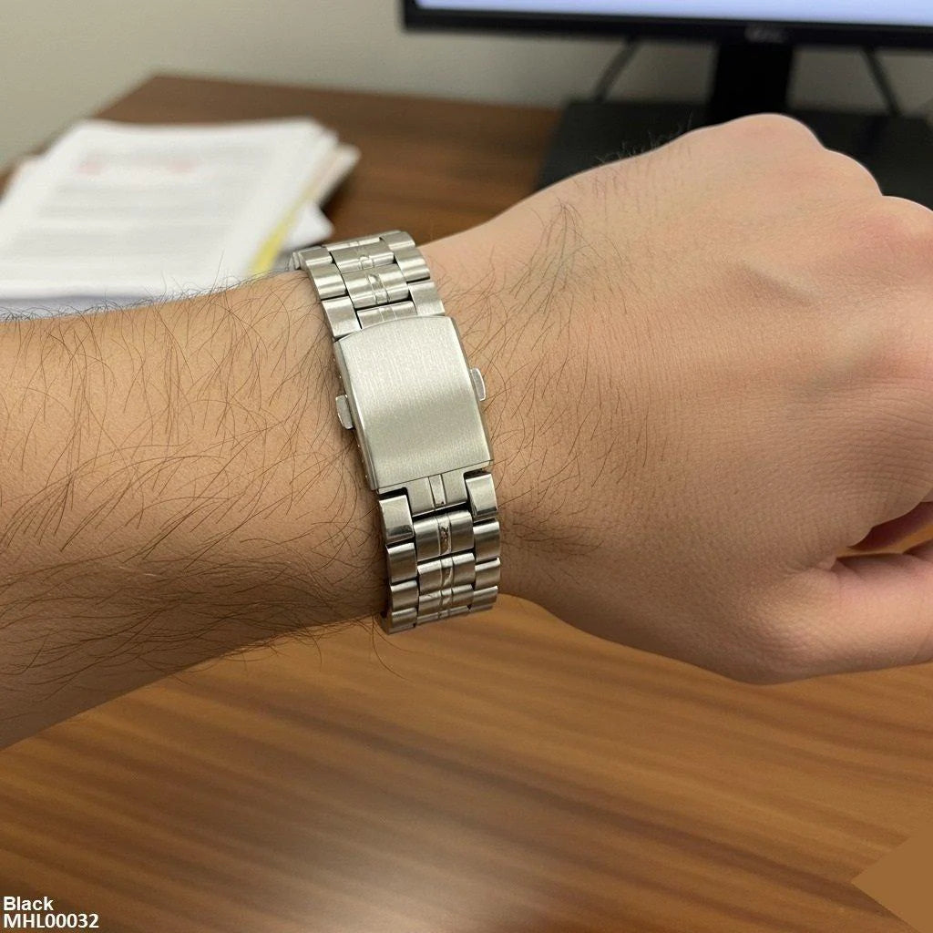 MHL00032 IWA Square Stone Round Men's Watch - MHL