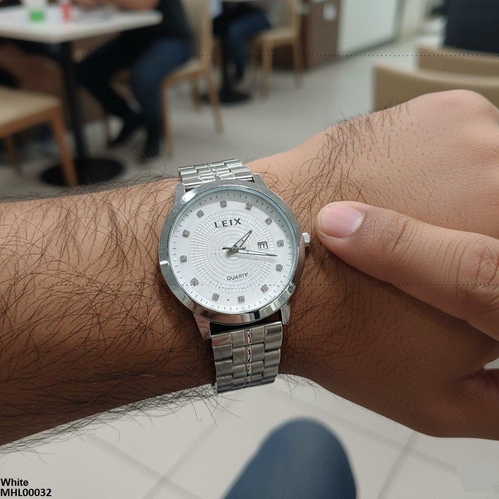 MHL00032 IWA Square Stone Round Men's Watch - MHL