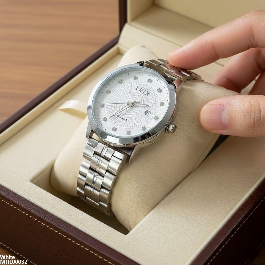 MHL00032 IWA Square Stone Round Men's Watch - MHL