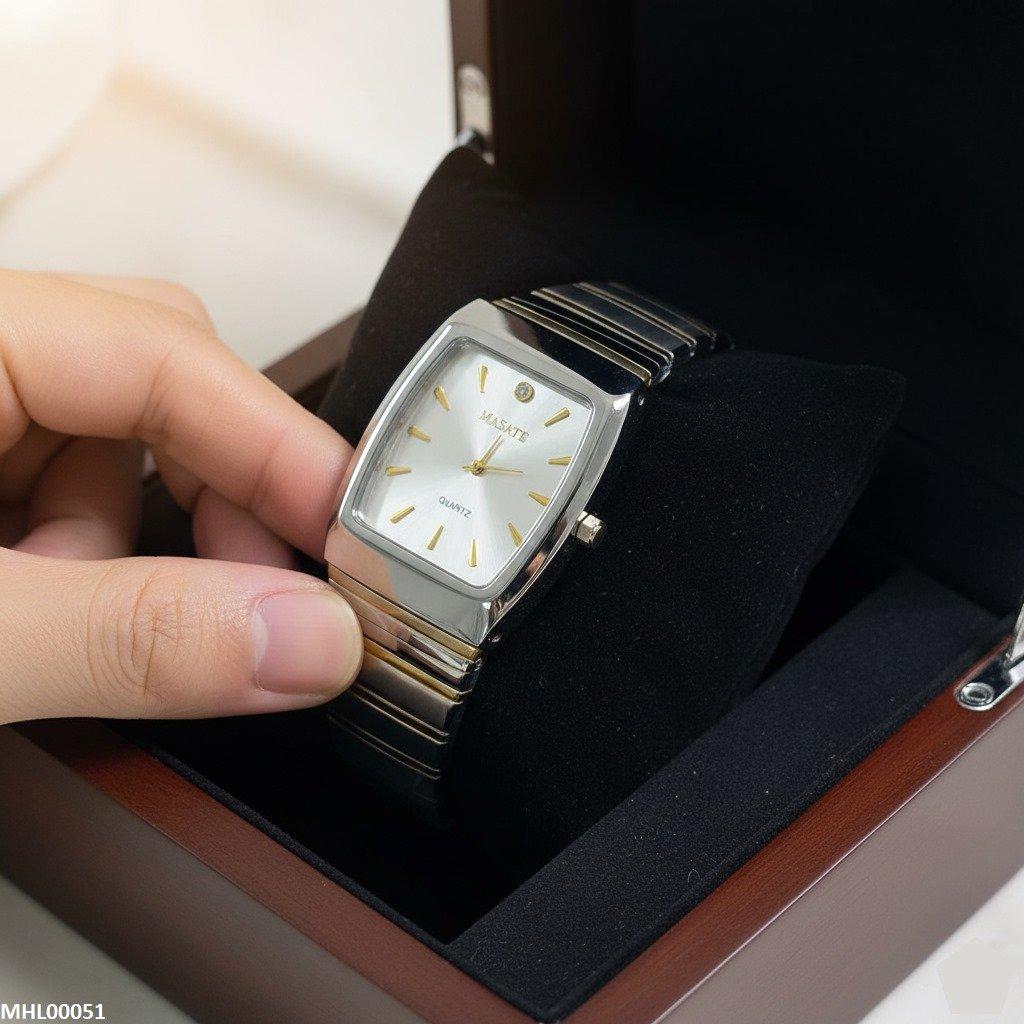 MHL00051  IWA Stone Dial Rectangle Men's Watch - MHL