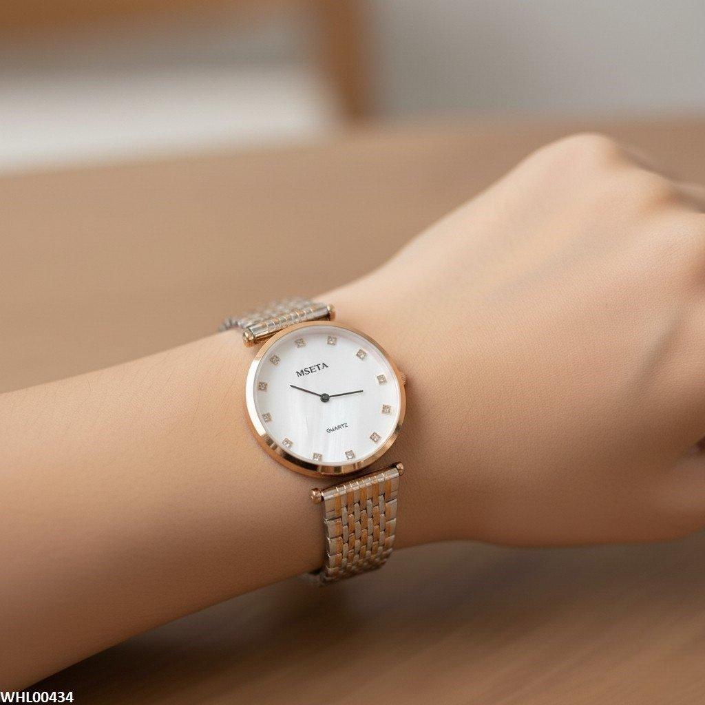 WHL00434 IWA Round Bezel Dial Crystal Women's Watch - WHL